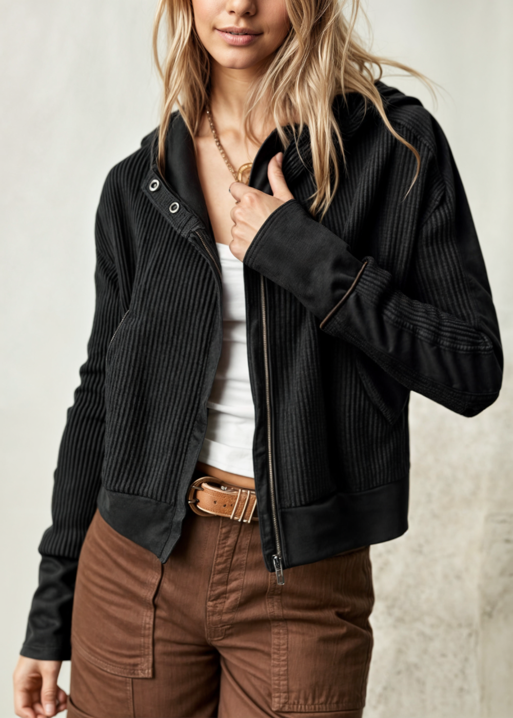 Ava Cropped Hoodie afbeelding 4