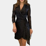 Sophia | Chic belted blazer dress