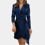Sophia | Chic belted blazer dress