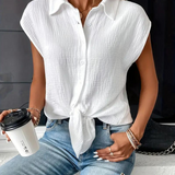 Ava - Stylish Sleeveless Women's Blouse