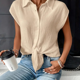 Ava - Stylish Sleeveless Women's Blouse