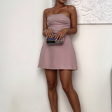 Liora Pink Bow Mini Dress afbeelding 2
