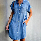 Sarah's Stylish and Comfortable Denim Dress