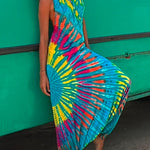 Margovil Halter Sleeveless Hippie Tie  Dye Jumpsuit afbeelding 2