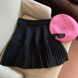 Cute Elastic Waist Pleated Miniskirt afbeelding 4
