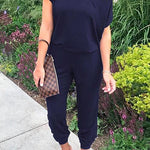Margovil Short Sleeves Elastic Waist Joggers Jumpsuit afbeelding 5