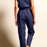 Margovil Casual V Neck Sleeveless Wrapped Jumpsuit afbeelding 4