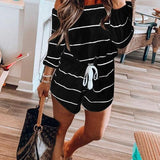 Margovil Oxygen Off Shoulder Beauty Striped Jumpsuit afbeelding 4