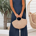 Margovil Solid One Shoulder Wide Leg Jumpsuit afbeelding 2