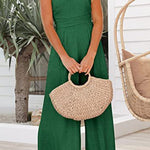 Margovil Solid One Shoulder Wide Leg Jumpsuit afbeelding 6