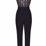 Margovil Lace Splice Straight Leg Party Cami Jumpsuit afbeelding 2