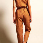 Margovil Casual V Neck Sleeveless Wrapped Jumpsuit afbeelding 6