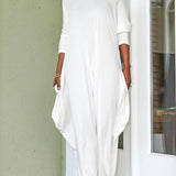 Margovil Crewneck Long Sleeve Draped Jumpsuit afbeelding 2