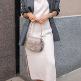 Cowl Neck Waisted Side Slit Midi Sweater Dress afbeelding 10