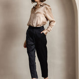 Clara | Modern military chic lapel shirt