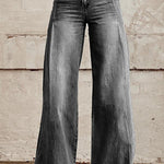 Margovil Distressed Wide Leg Casual Denim Pants afbeelding 2
