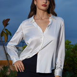 Clara | Modern military chic lapel shirt