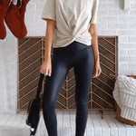 Margovil High Waist Faux Leather Full-length Leggings afbeelding 3