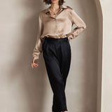 Clara | Modern military chic lapel shirt