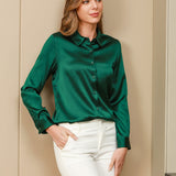 Clara | Modern military chic lapel shirt