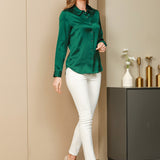 Clara | Modern military chic lapel shirt