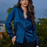 Clara | Modern military chic lapel shirt