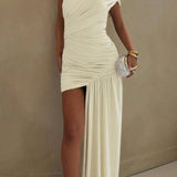 Aurora | Off-Shoulder Ruched Mini Dress