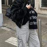 Evelyn Leather Bomber Jacket - Stylish and Timeless