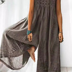 Margovil Ruched Short Sleeve Wide Leg Baggy Jumpsuit afbeelding 1