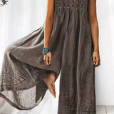 Margovil Ruched Short Sleeve Wide Leg Baggy Jumpsuit afbeelding 1