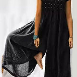 Margovil Ruched Short Sleeve Wide Leg Baggy Jumpsuit afbeelding 2