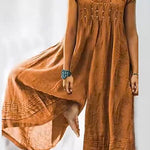 Margovil Ruched Short Sleeve Wide Leg Baggy Jumpsuit afbeelding 3