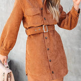 Amelia | Timeless Corduroy Mini Dress