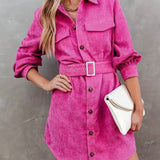 Amelia | Timeless Corduroy Mini Dress