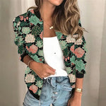 Sadie: Stylish Printed Zipper Jacket