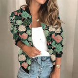 Sadie: Stylish Printed Zipper Jacket