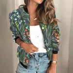 Sadie: Stylish Printed Zipper Jacket