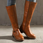 Stylish Leather Women's Boots - Lucie