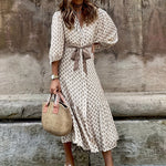 Evelyn | Stylish Button-Up Dress with Tie Detail