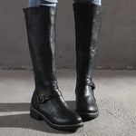 Stylish Leather Women's Boots - Lucie