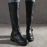 Stylish Leather Women's Boots - Lucie