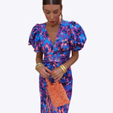 Lia | Radiant pleated style colourful dress