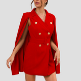 Vivienne | Cape Blazer Dress
