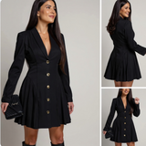 Aurora | Elegant Buckle Bodycon Dress