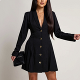 Aurora | Elegant Buckle Bodycon Dress