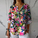 Zoe | Stylish Comfortable Ladies Blouse - Summery Print