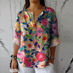 Zoe | Stylish Comfortable Ladies Blouse - Summery Print