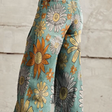 Margovil High Rise Color Block Printed Wide Leg Pants afbeelding 4