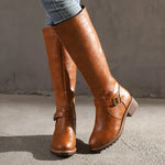 Stylish Leather Women's Boots - Lucie