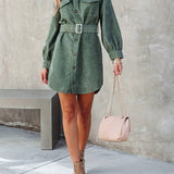Amelia | Timeless Corduroy Mini Dress